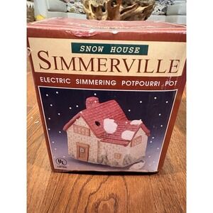 Vintage Simmerville Potpourri  Warming Pot Snow House